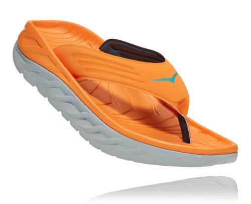 Hoka One One Herre Ora Recovery Flip 2 Recovery Sandalerer Blazing Oransje/Lunar Rock Norge-47DKA